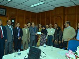 BB Governor Dr. Atiur Rahman handing over the Award of scholarship to Ms. Eukabetun Nahar(Zerin) provided by Dutch-Bangla Bank Ltd. under CSR activities.